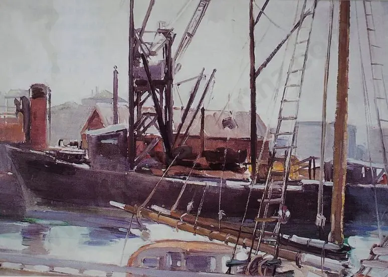 BUTLER, Grace (1887-1962) - No 79, Auckland Shipping Image 1++