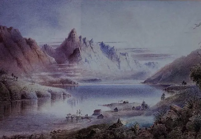 RAWORTH, William Henry (1821-1904) - Early View of Queenstown, 1851 Image 1++