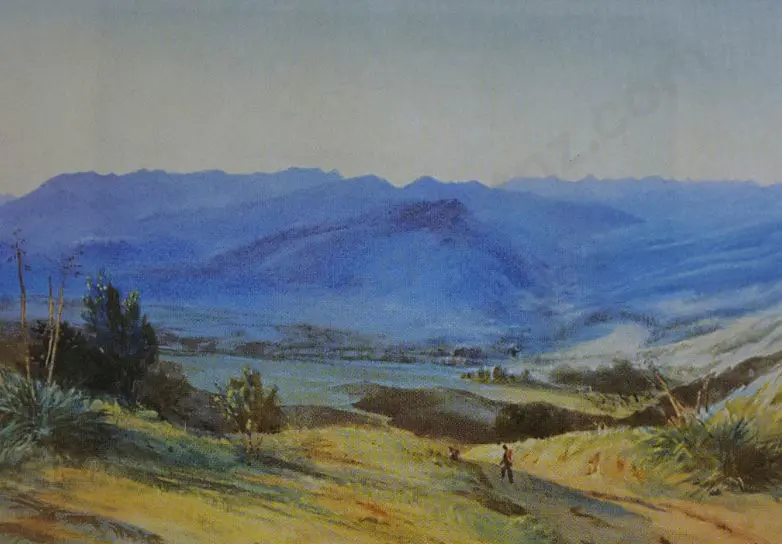 GULLY, John (1819-1888) - Silver Peaks, near Nelson Image 1++