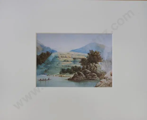 HOYTE, John Barr Clarke (1835-1913) - The White Terraces, 1873 Image 1++