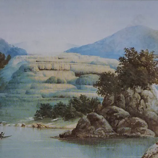 HOYTE, John Barr Clarke (1835-1913) - The White Terraces, 1873