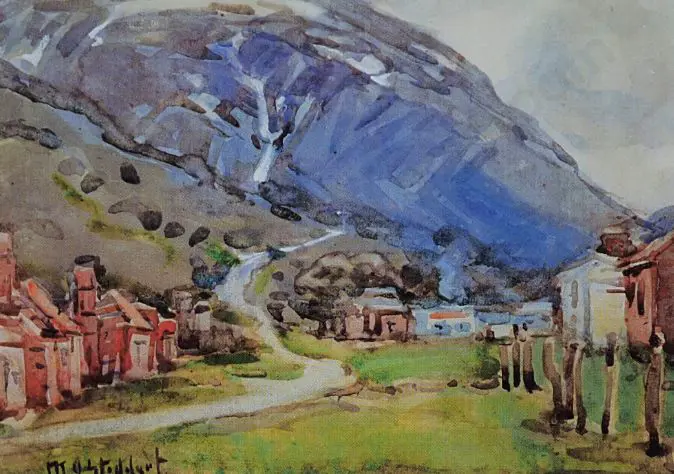 STODDART, Margaret Olrog (1865-1934) - Arthur’s Pass Image 1++