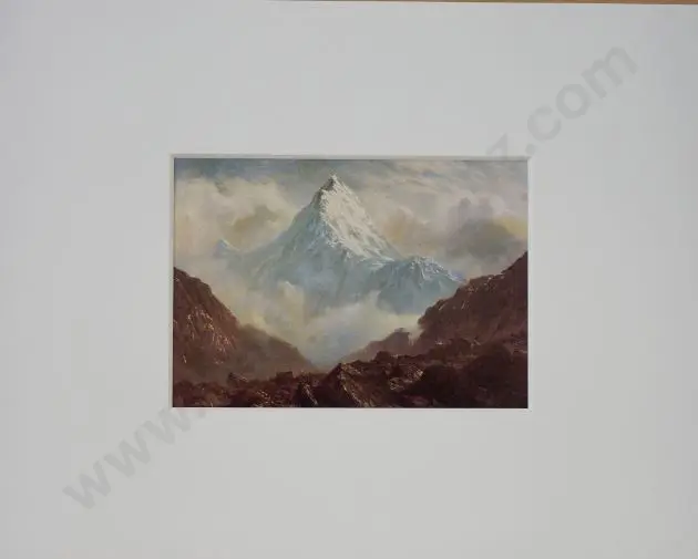 WILSON, Laurence William (1850-1912) - Mount Cook, 1886 Image 1++