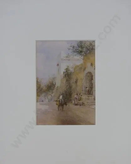 WORSLEY, Charles Nathaniel (1862-1923) - On the Road to Fiesole, Italy Image 1++