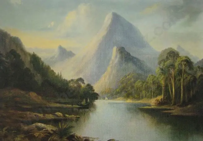 PEELE, James (1846-1905) - Milford Sound, 1889 Image 1++