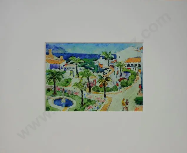 LUSK, Doris (1916-1990) - Spanish Village Scene, 1988 Image 1++