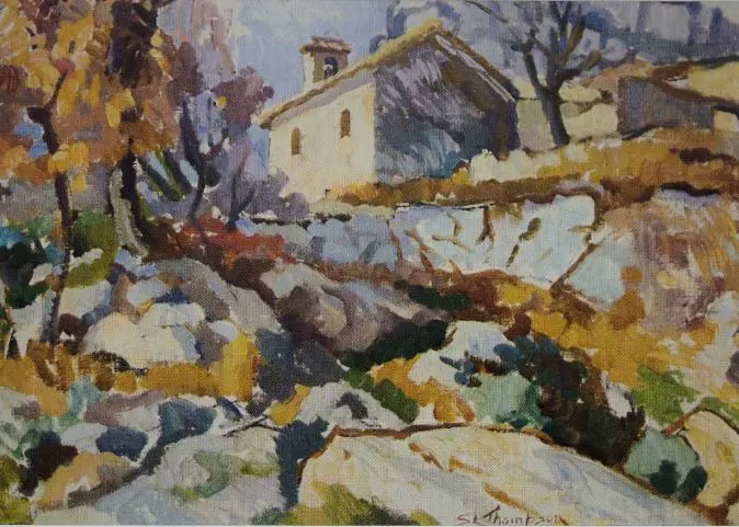 THOMPSON, Sydney Lough (1877-1973) - Sainte Petronille, St Jeanett Image 1++