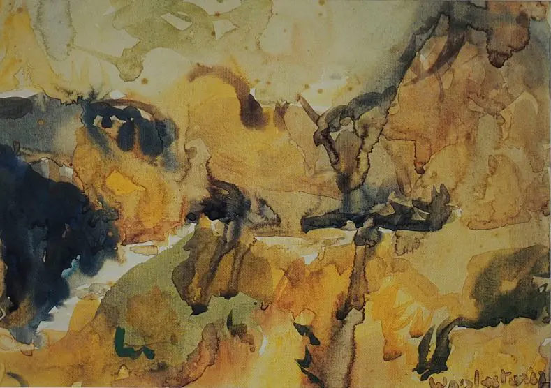 WOOLLASTON, Sir M. Tosswill (1910-1998) - Taramakau River, Westland, 1963 Image 1++