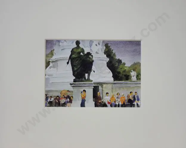 McINTYRE, Peter (1910-1995) - Waiting for the Queen Image 1++