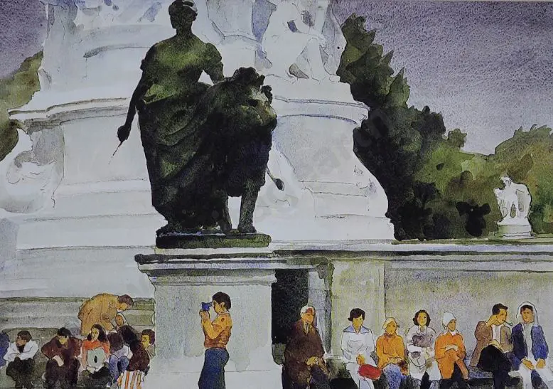 McINTYRE, Peter (1910-1995) - Waiting for the Queen Image 1++