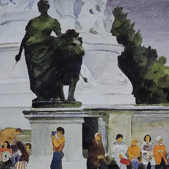 McINTYRE, Peter (1910-1995) - Waiting for the Queen