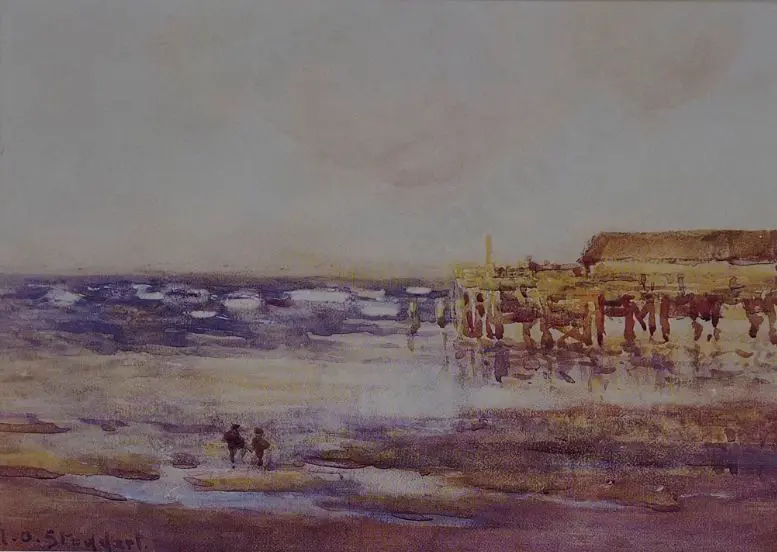 STODDART, Margaret Olrog (1865-1934) - Beach Scene Image 1++