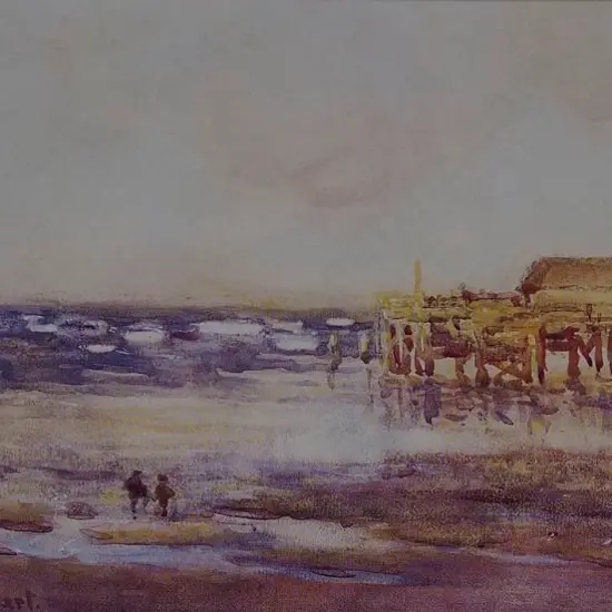 STODDART, Margaret Olrog (1865-1934) - Beach Scene