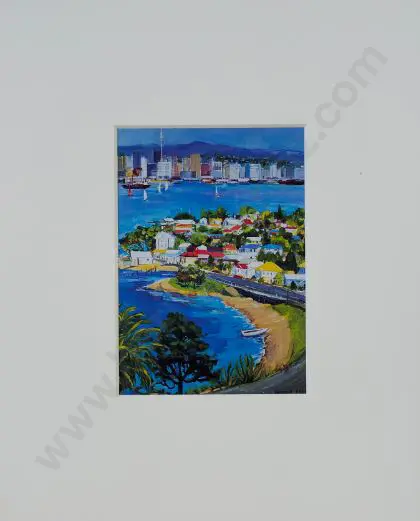 FRANCIS, Heather (1925-2011) - Auckland from North Head Image 1++