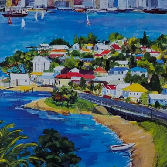 FRANCIS, Heather (1925-2011) - Auckland from North Head