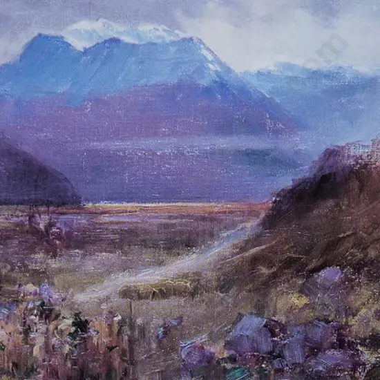 FRISTROM, Claus Edward (1864-1950) - Mount Earnslaw from Wakatipu