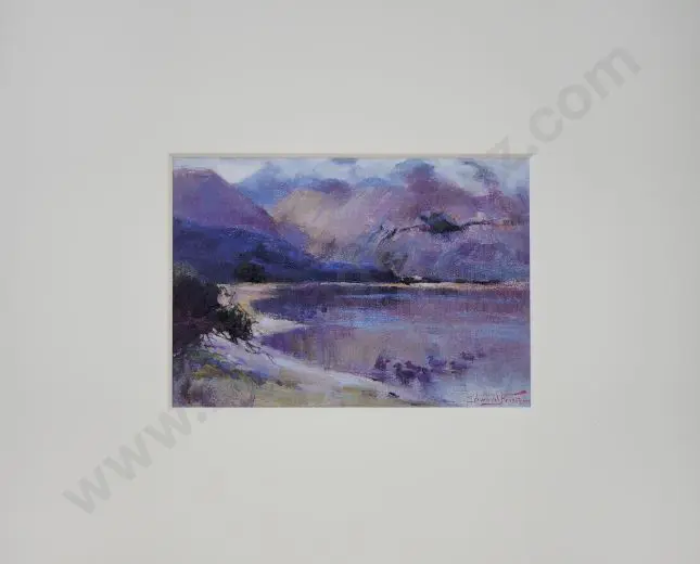 FRISTROM, Claus Edward (1864-1950) - Diamond Lake, Paradise, Otago Image 1++