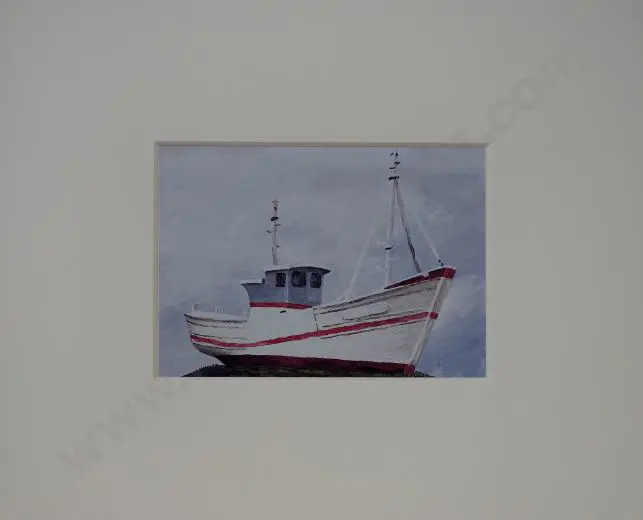 FRIZZELL, Richard (Dick) (1943-) - Boat on a Hill Image 1++