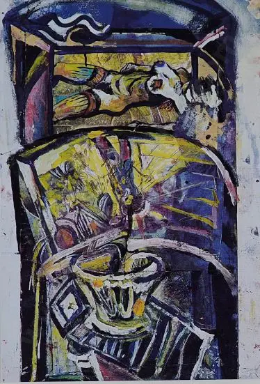 CLAIRMONT, Philip (1949-1984) - Kitchen & Woman, 1975 Image 1++