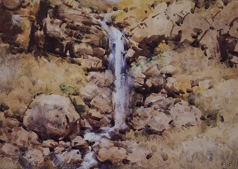 STODDART, Margaret Olrog (1865-1934) - Waterfall, Canterbury Image 1++