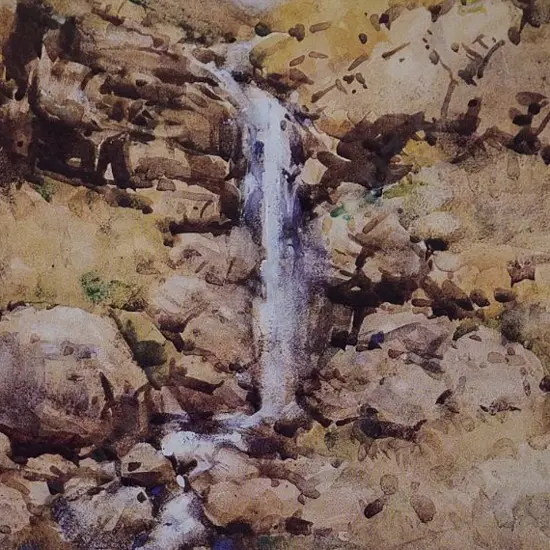 STODDART, Margaret Olrog (1865-1934) - Waterfall, Canterbury