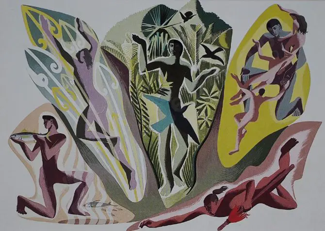 CLARK, Russell (1905-1966) - Milford Mural 1, 1953 Image 1++