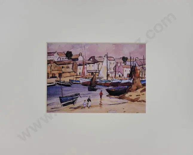 BURGE, Maude (1865-1957) - St Ives Coast Image 1++