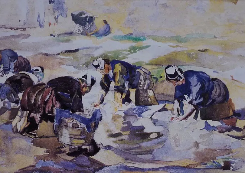 SHERWOOD, Maud (1880-1956) - Washer Women, Brittany Image 1++