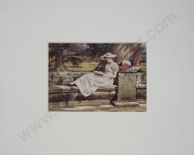 KILBURNE, George Goodwin (1839-1924) - Summer Afternoon in the Garden Image 1++