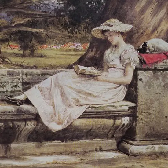 KILBURNE, George Goodwin (1839-1924) - Summer Afternoon in the Garden