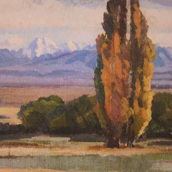 THOMPSON, Sydney Lough (1877-1973) - Mount Cook from McKenzie Country
