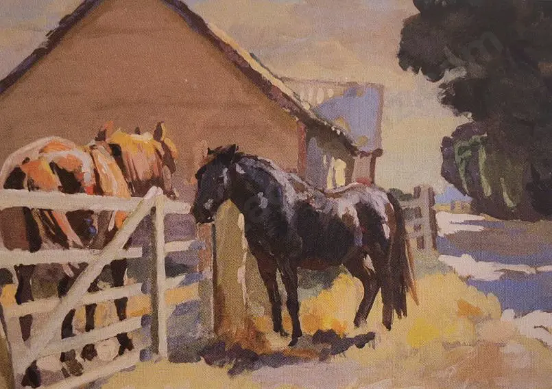 THOMPSON, Sydney Lough (1877-1973) - Horses Image 1++