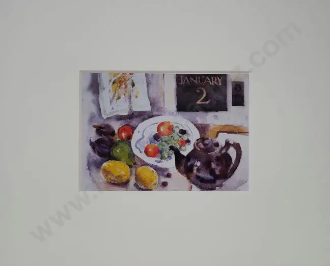 LUSK, Doris (1916-1990) - Still Life. January 2nd, 1986 Image 1++