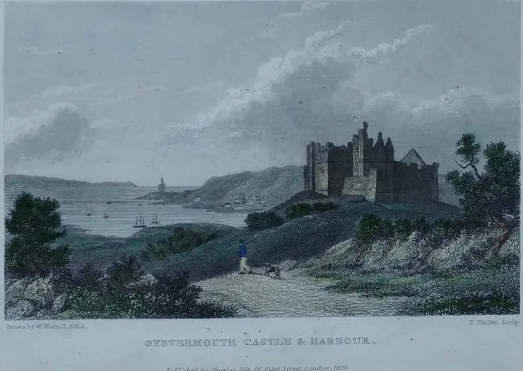 ROGERS, J. - Oystermouth Castle & Swansea Castle Image 1++