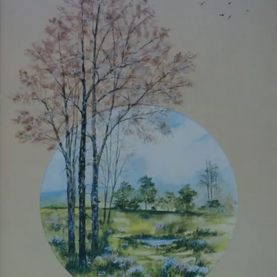 UNKNOWN - Country Scene - Field & Pond