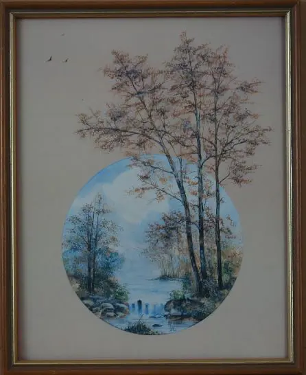 UNKNOWN - Stream with Trees Image 1++