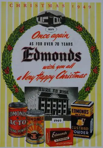 PROMOTING Prosperity - Ad from Book - Edmonds Wish You All a Very Happy Christmas - 1949 Image 1++