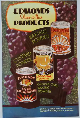PROMOTING Prosperity - Ad from Book - Edmonds Sure to Rise Products - Baking Powder & Custard Powder Image 1++