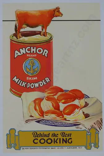 PROMOTING Prosperity - Ad from Book - Anchor Skim Milk Powder - Behind the Best Cooking Image 1++