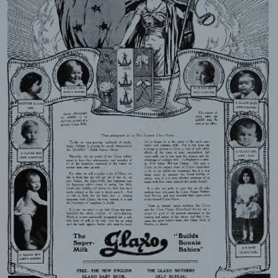 PROMOTING Prosperity - Ad from Book - Glaxo Builds Bonnie Babies