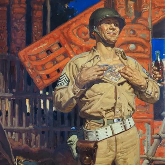 PROMOTING Prosperity - Ad from Book - American Soldier in New Zealand Featuring Coca Cola