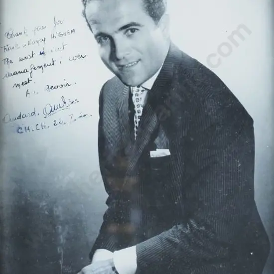 A61 - Unknown - Signed photo of unrecognised celebrity dated 1960