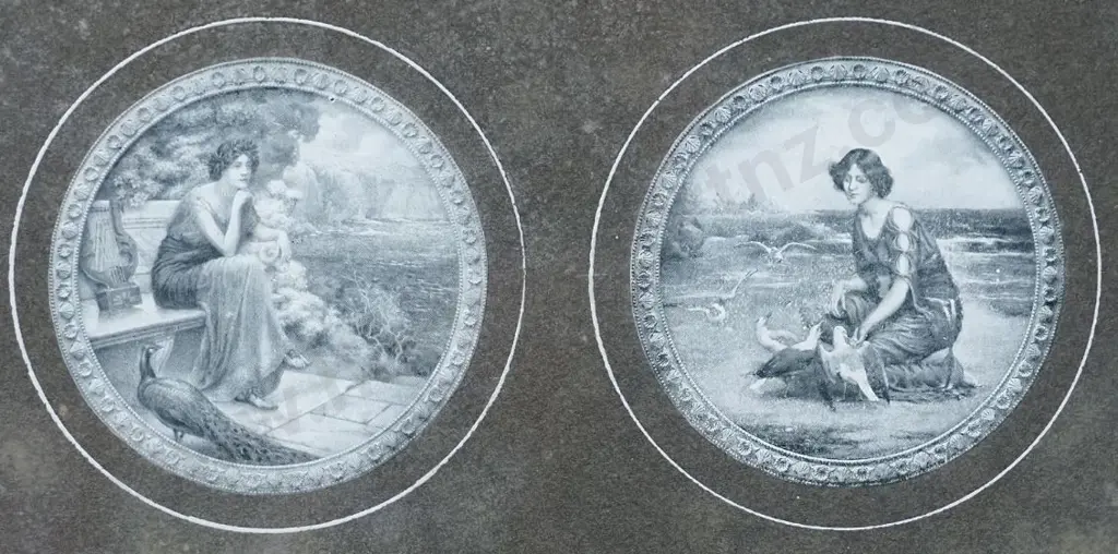 UNKNOWN Artist - Lady in 2 Settings - Home and at Beachfront Image 1++