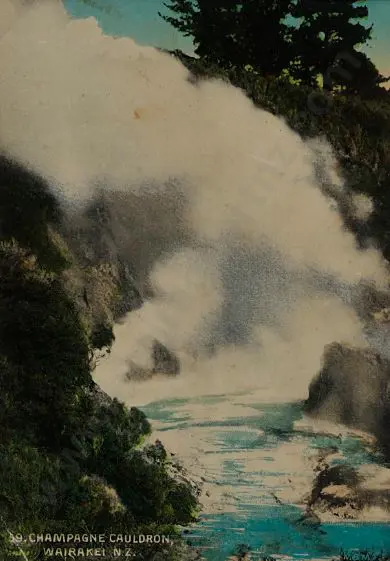 UNKNOWN - Champagne Cauldron, Wairakei, c.1900 Image 1++