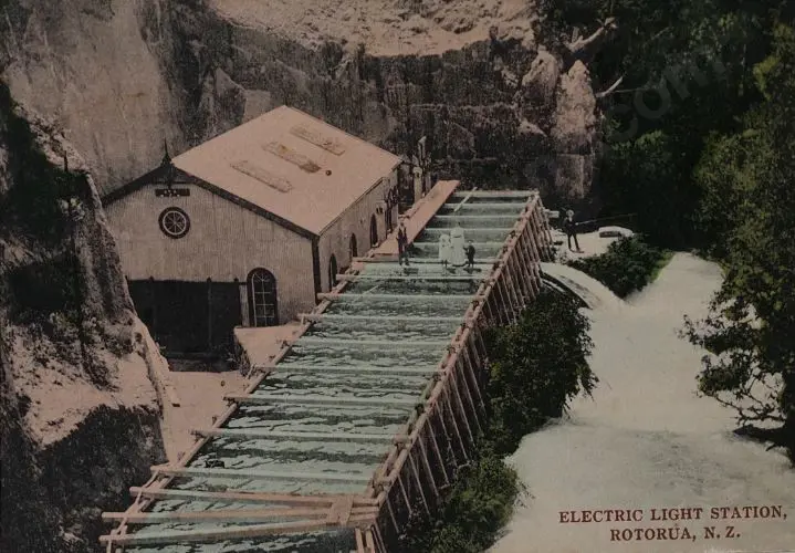 UNKNOWN - Electric Light Station, Rotorua, c.1900 Image 1++