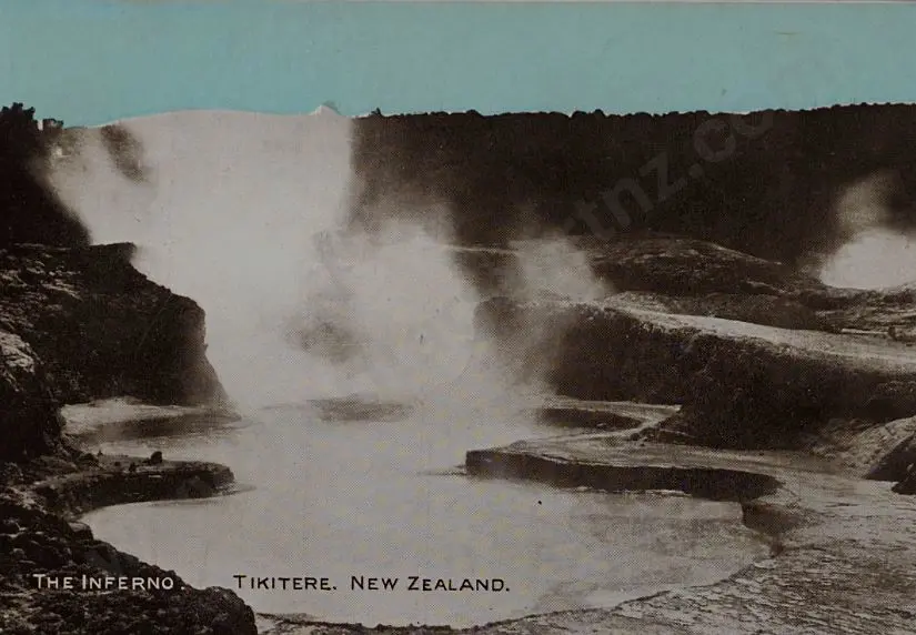 UNKNOWN - The Inferno, Tikitere, Rotorua, c.1900 Image 1++