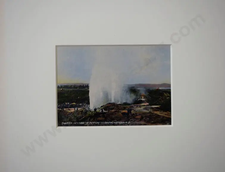 UNKNOWN - Wairoa Geyer, Whakarewarewa, Rotorua, c.1900 Image 1++