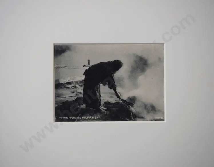 UNKNOWN - Cooking Operations, Rotorua, c.1900 Image 1++