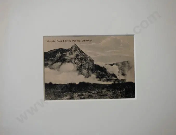 UNKNOWN - Gibraltar Rock & Frying Pan Flat, Waimangu, c.1900 Image 1++