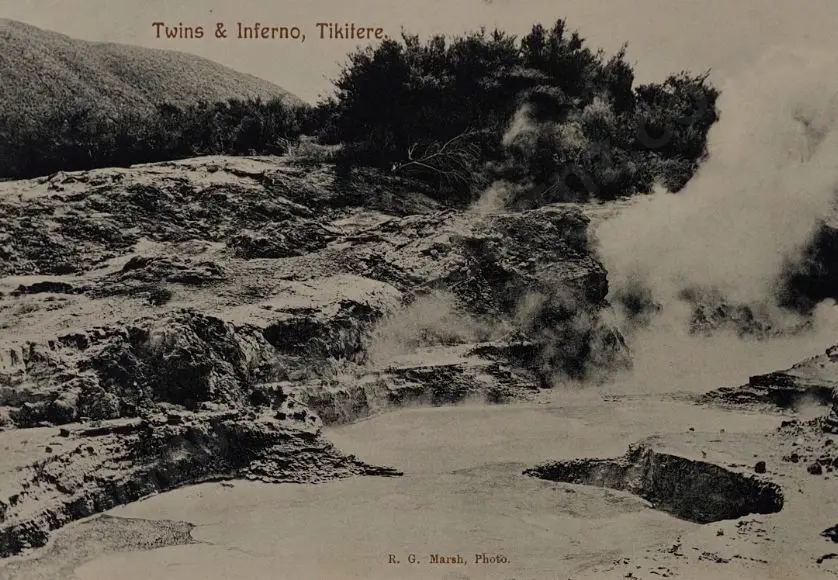 MARSH, Robert G. (1862-1940) - Hamurana Spring, Rotorua, c.1900 Image 1++
